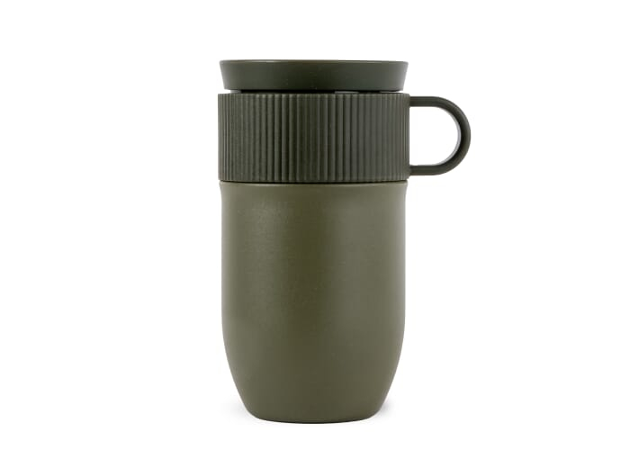 Mug isotherme acier recyclé 280 ml personnalisable Ted Dried Green